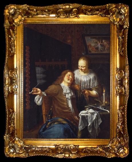 framed  Paulus Moreelse Lady and Cavalier, ta009-2